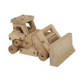 Alta calidad DIY montaje de madera bulldozer juguete para los niños
